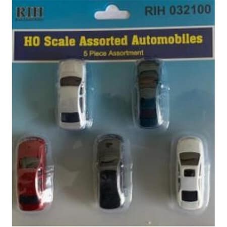 Rock Island Hobby HO Scale Autos with Front & Rear Lights RIH032101